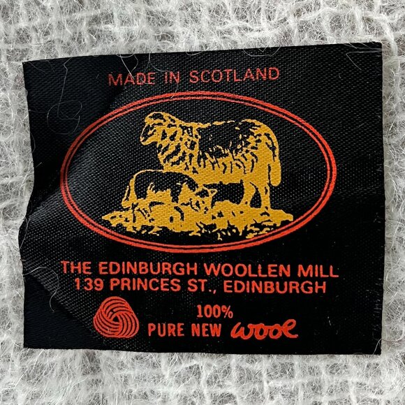 White Delicate Scottish Edinburgh Woolen Mill 100% Wool - Picture 4 of 8